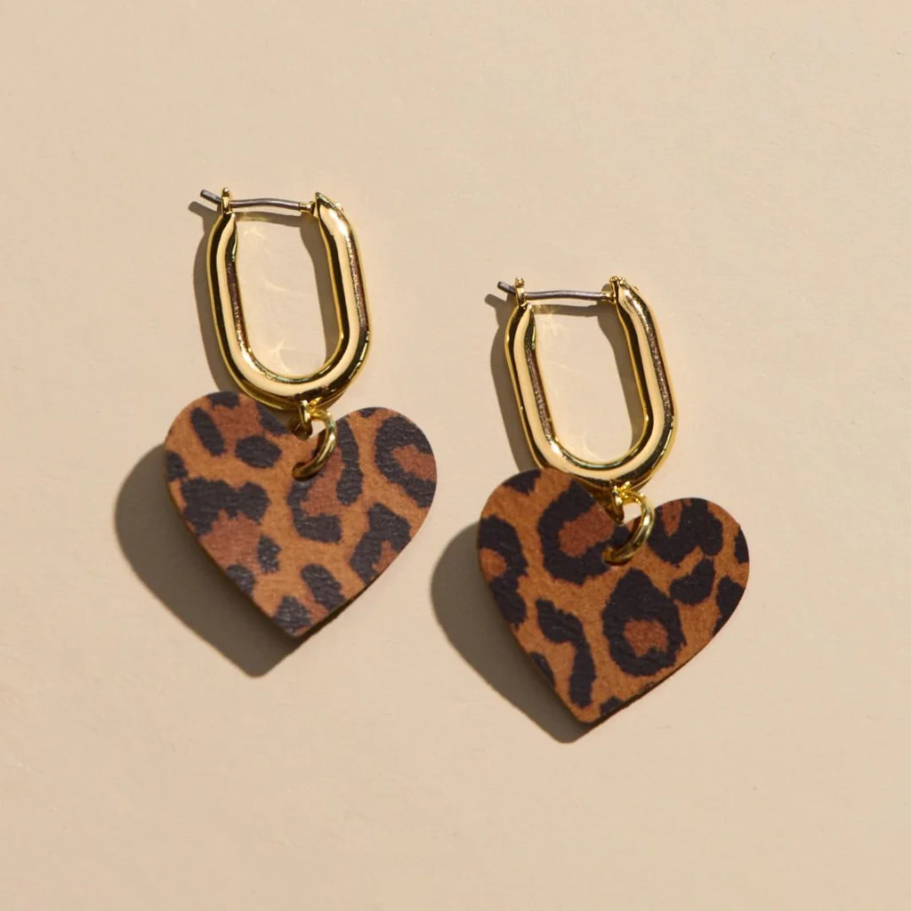 Spotted Leopard Quinn | Nickel and Suede