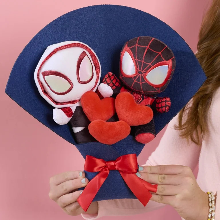 Marvel Medium Valentine’s Day Plush Bouquet, Includes Miles Morales and Gwen Stacy, Toy for Kid... | Walmart (US)