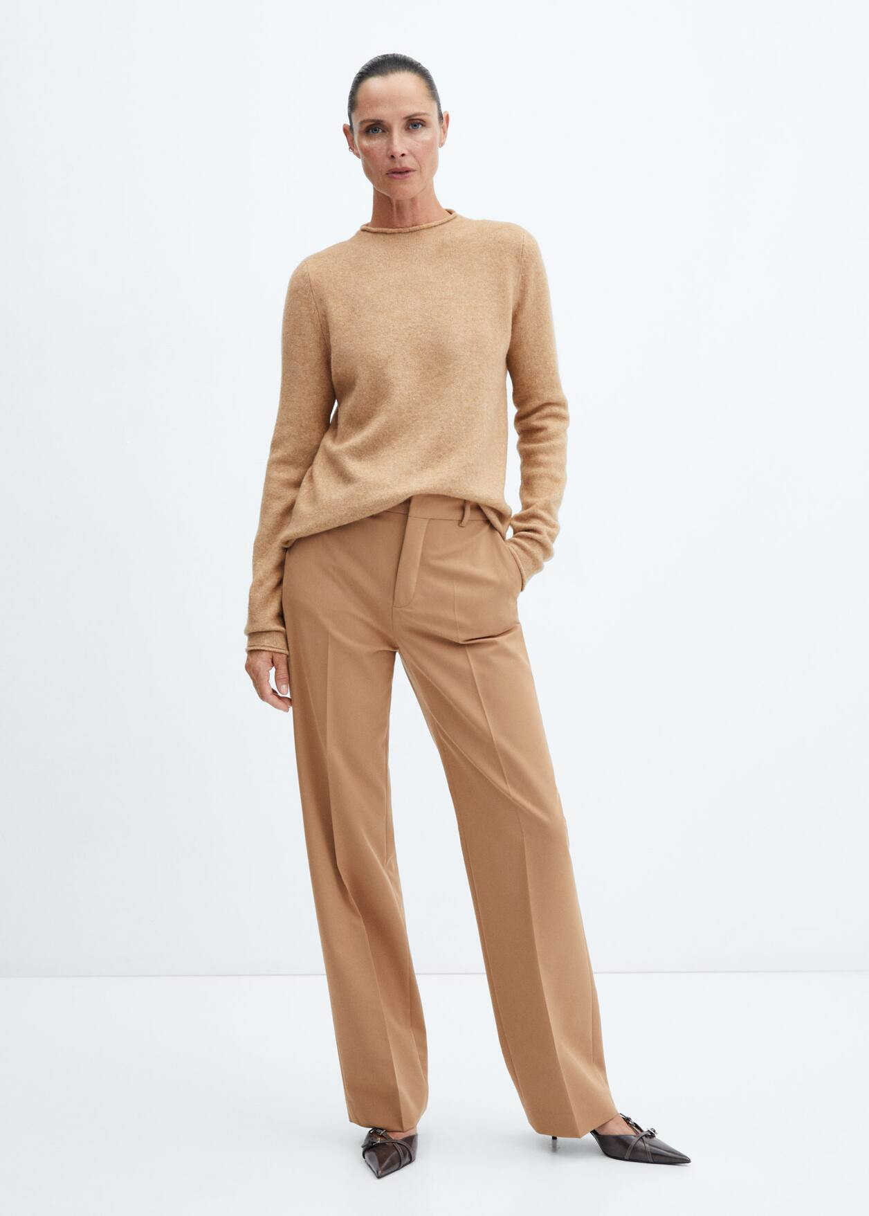 High collar sweater -  Women | Mango USA | MANGO (US)