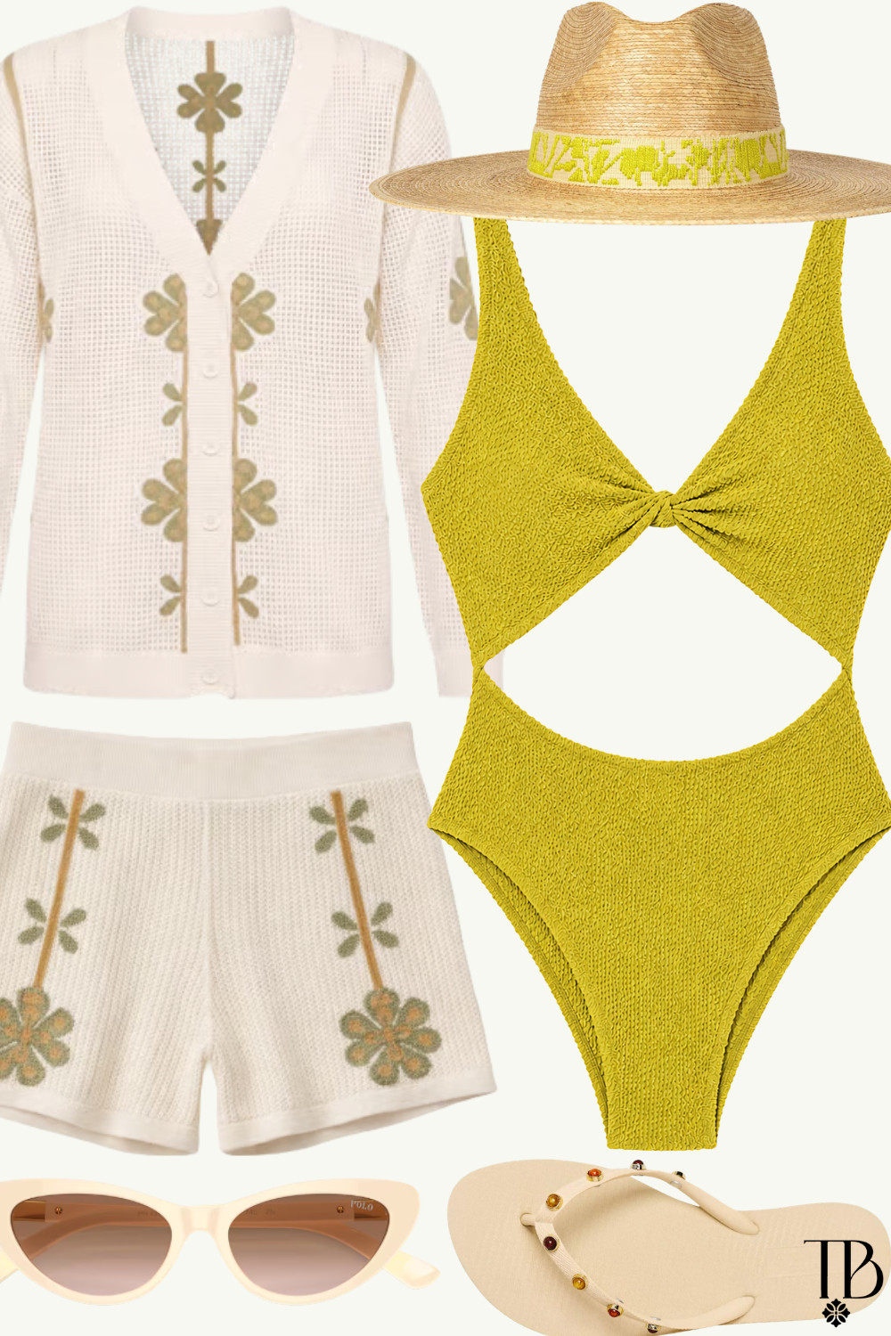 Salt & sunshine energy 💛🌞 Giving effortless resort chic with a little lemon zest ✨ #LTKsummer #ResortStyle #BeachVacation #PoolsideLook #VacationOutfit 

 
