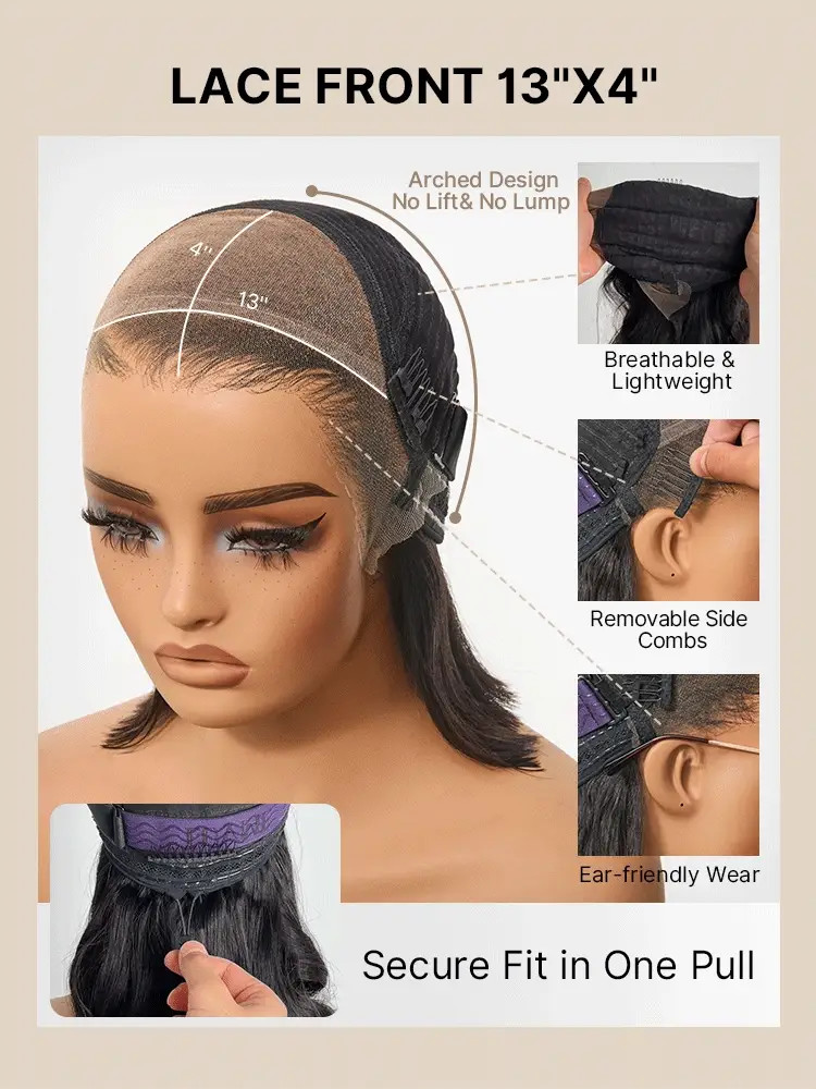 NatureMAX™ 200% / 250% Density Loose Wave Glueless Ear-to-ear 13x4 / 1 | Luvmehair