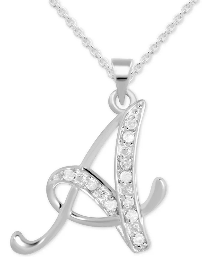 Macy's Diamond A Initial 18 | Macy's