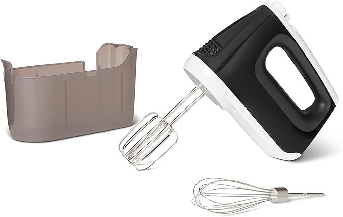 Amazon Basics 6-Speed Electric Hand Mixer with Turbo and Stainless Steel Whisk, Snap-On Storage C... | Amazon (US)