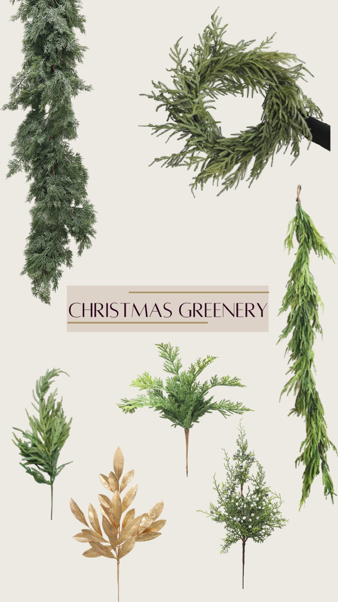 Christmas garland & stems!

#LTKHoliday #LTKhome #LTKSeasonal