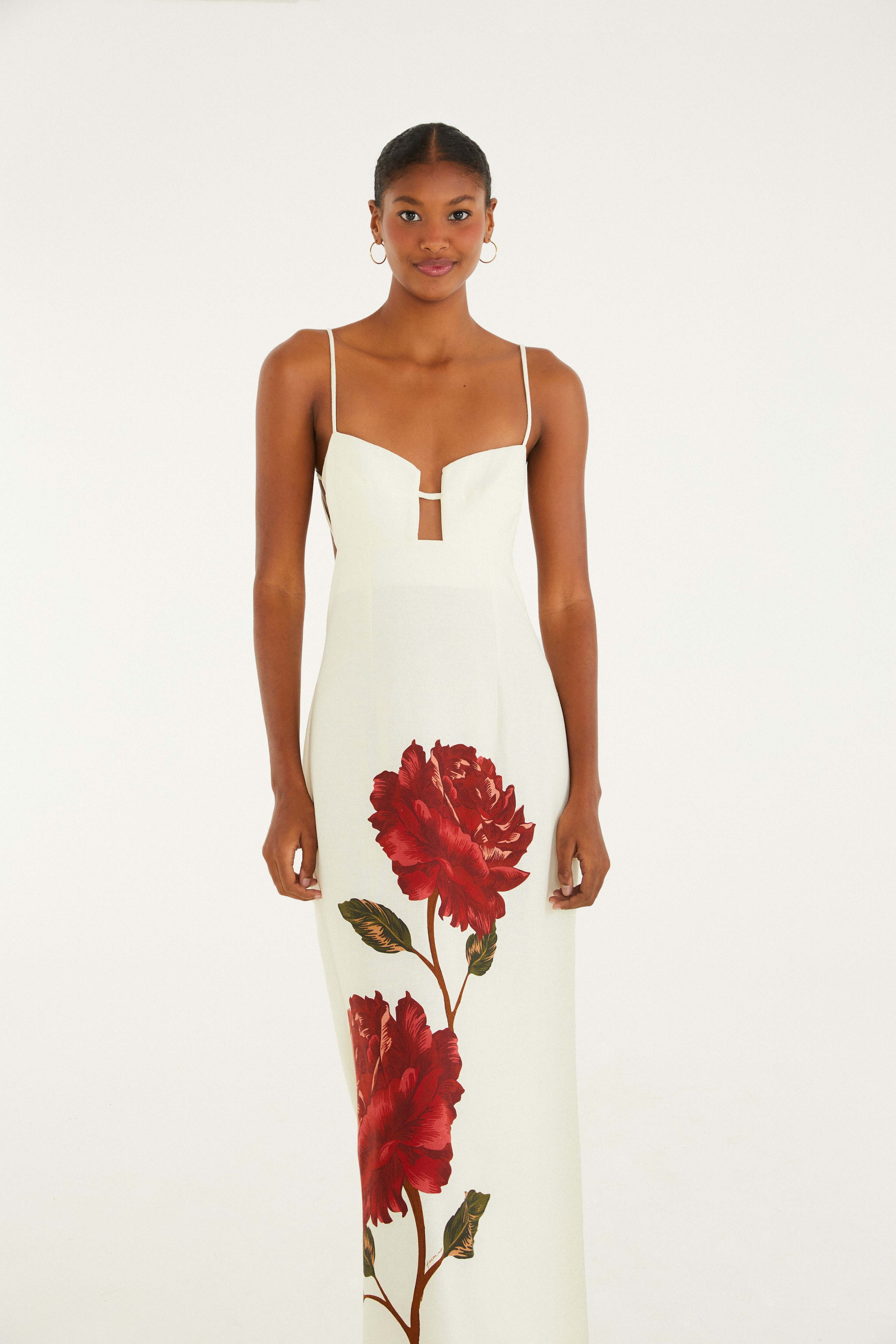 Vestido Cropped Estampado Flor Rosália | Farm Rio (BR)