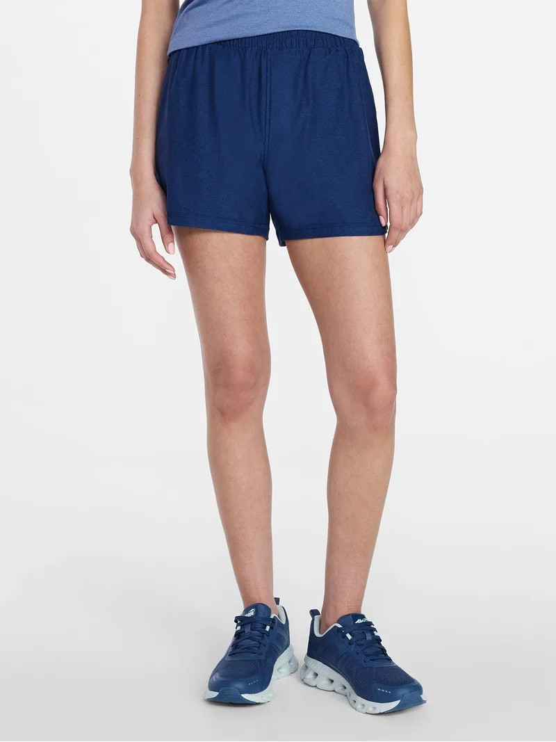 Athletic Works Women's and Women\u2019s Plus ButterCore Soft Performance Gym Shorts, Available in... | Walmart (US)