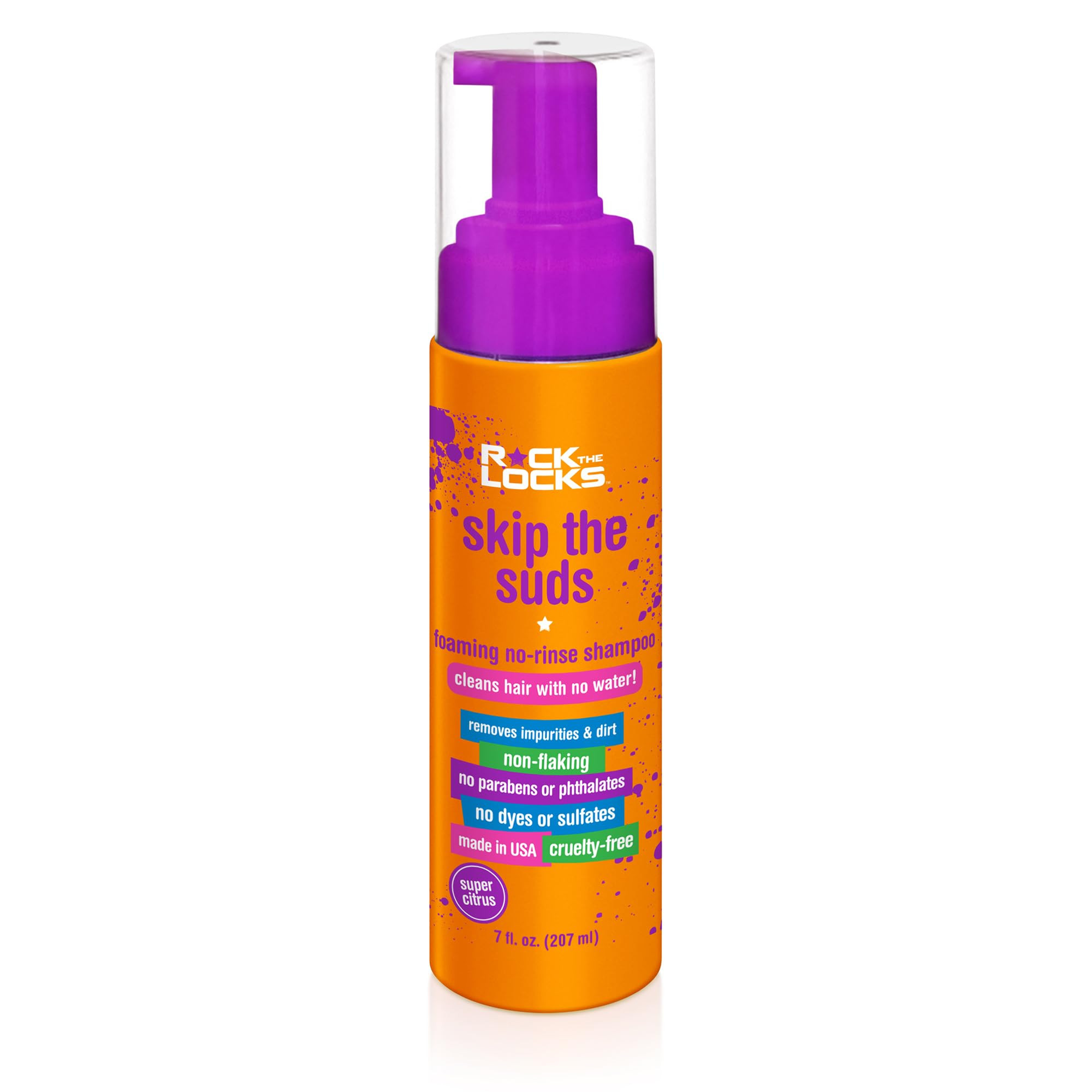 Piggy Paint Rock the Locks Foaming Rinse-free Shampoo for Kids - 7 fl. oz, Cleans Hair with No Wa... | Amazon (US)