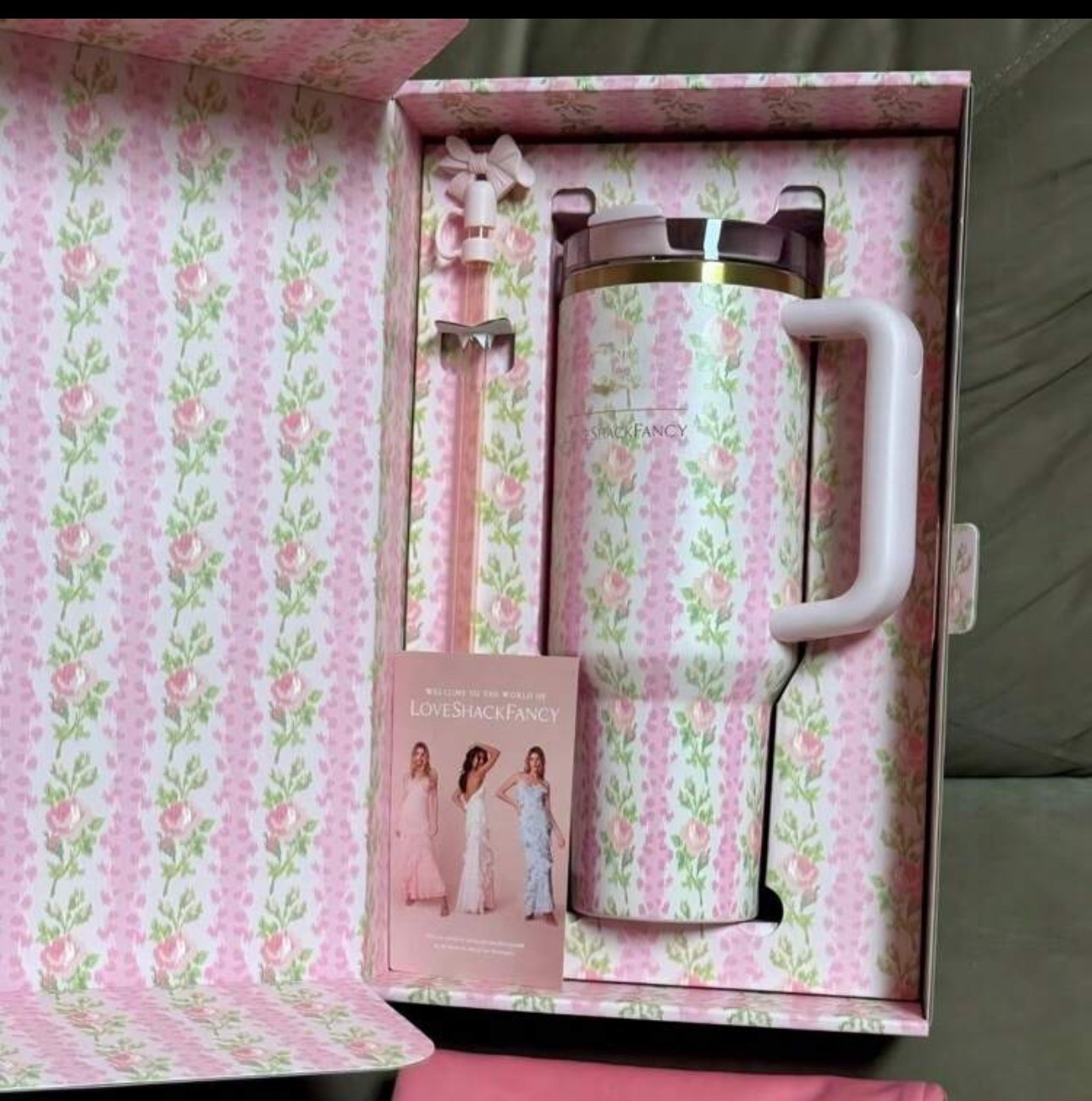 Love shack fancy inspired Stanley cup

#LTKSeasonal #LTKSpringSale #LTKActive