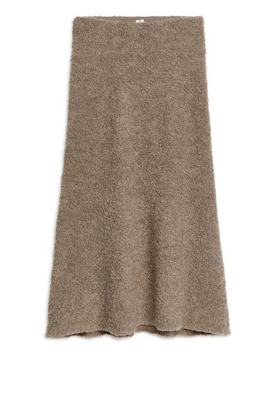 Fluted Bouclé Skirt | H&M (UK, MY, IN, SG, PH, TW, HK)