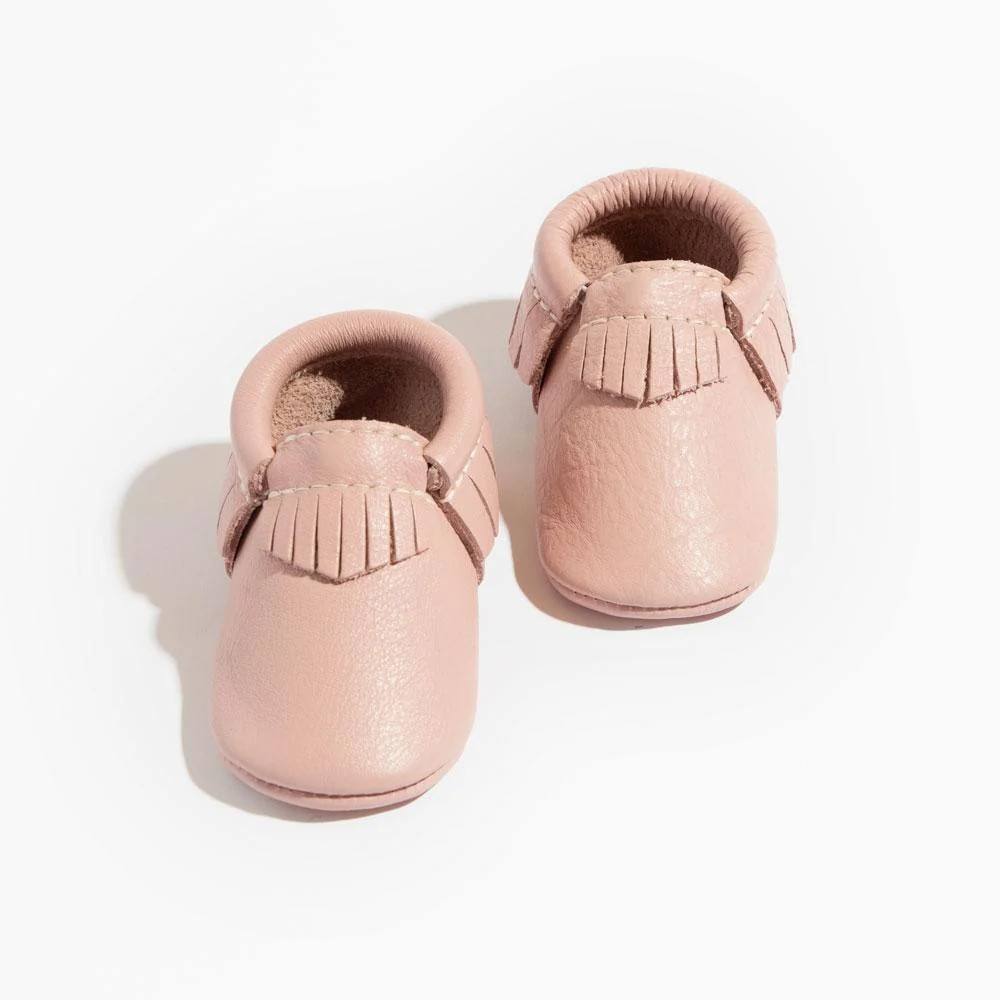 Blush Moccasin Baby Shoe | Freshly Picked