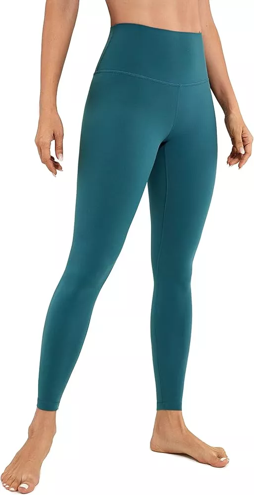  CRZ YOGA Butterluxe Womens Capri Leggings - 14.5 Knee Length  High Waisted Summer Workout Short Leggings Buttery Soft Pants Dark Green  XX-Small : Clothing, Shoes & Jewelry