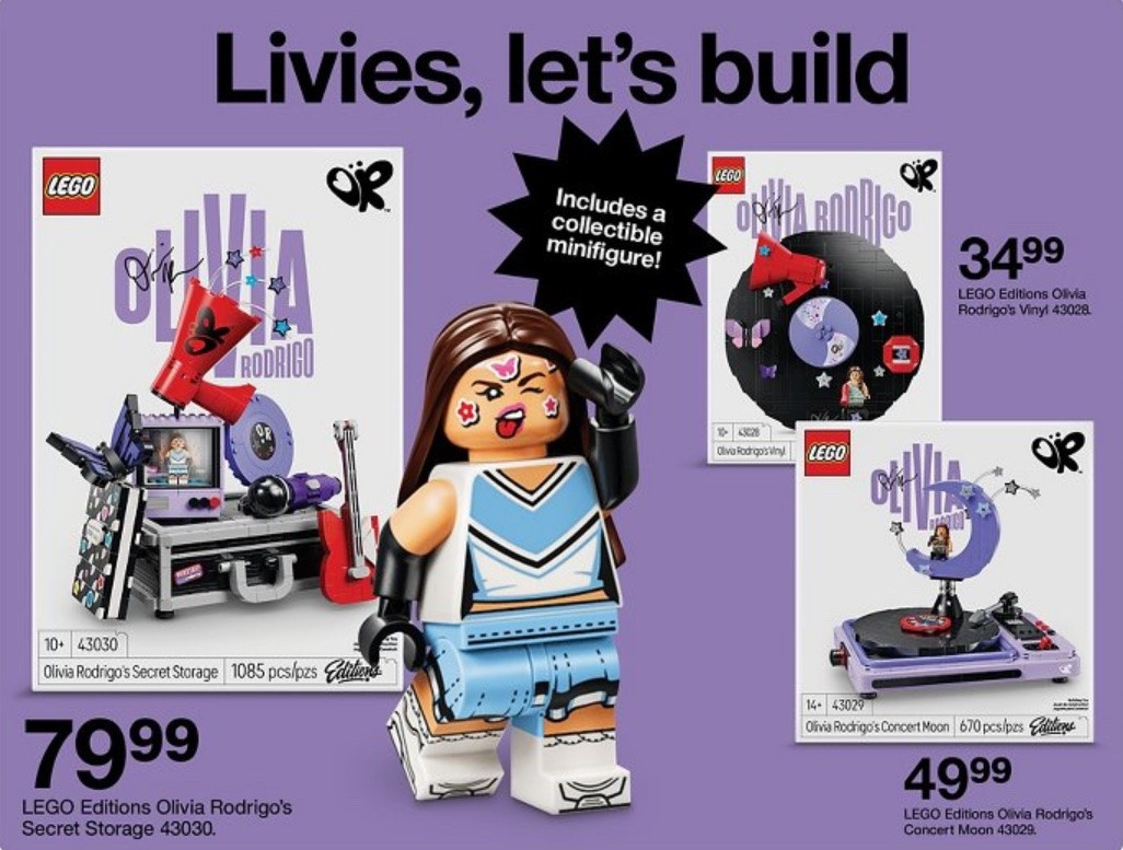 Olivia Rodrigo Lego available now at Target!

#LTKSaleAlert #LTKU #LTKvlog