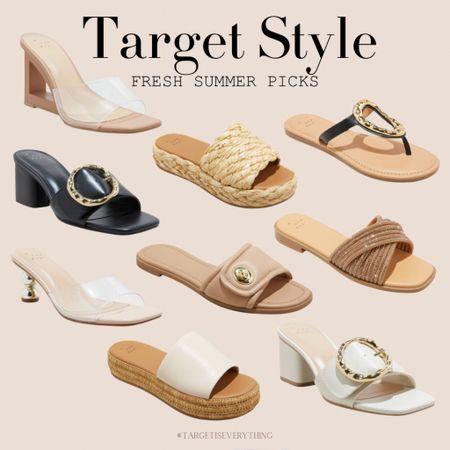 New Summer Sandals 

target style, target shoes, summer 

#LTKstyletip #LTKfindsunder50 #LTKshoecrush