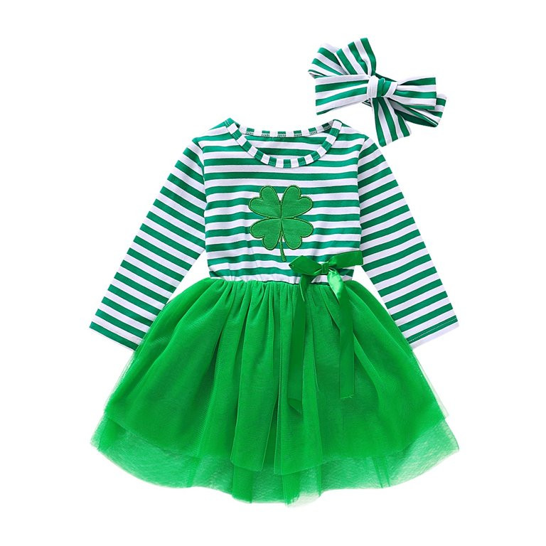 2Pcs Toddler Baby Kids Girls St.Patrick´s Day Clothes Party Princess Tutu Dress | Walmart (US)