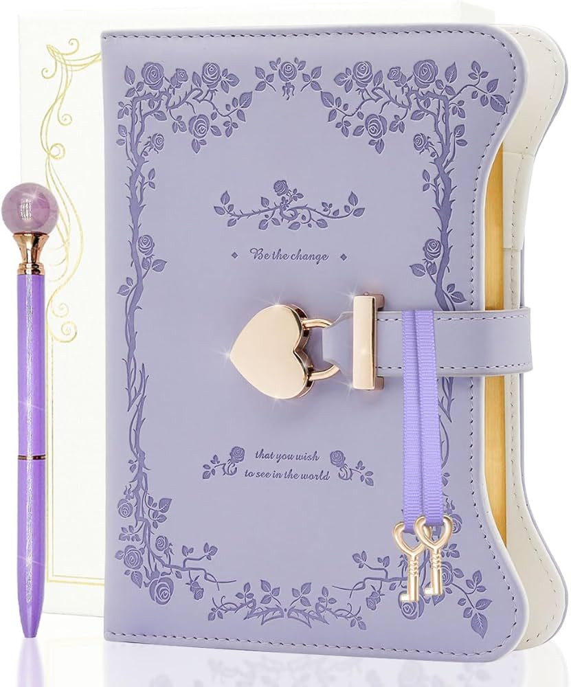hi! SCI Diary with Lock and Keys for Girls & Women, 360 Pages Journal with Lock for Girls Gift Id... | Amazon (US)