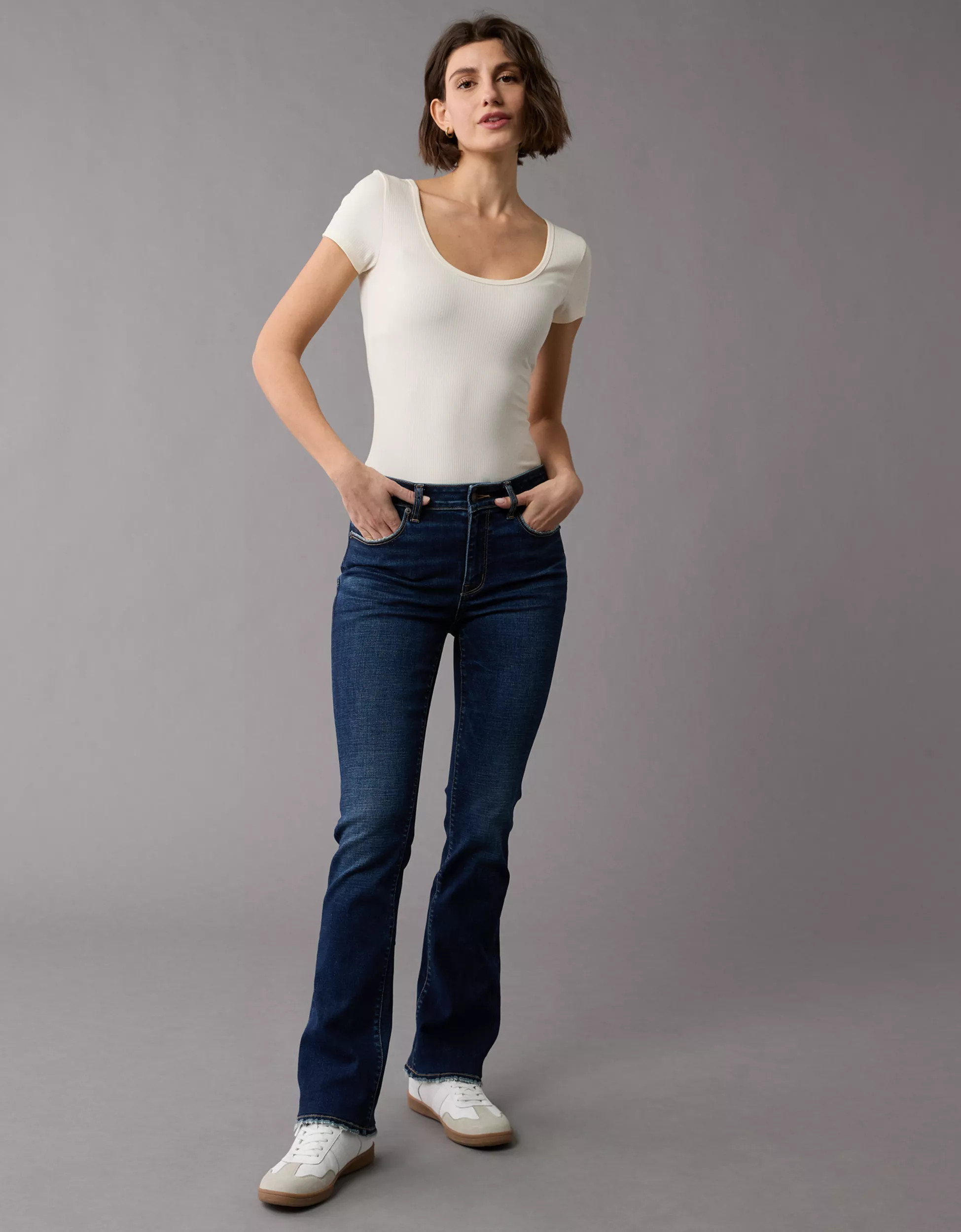 AE Next Level High-Waisted Skinny Kick Jean | American Eagle Outfitters (US & CA)