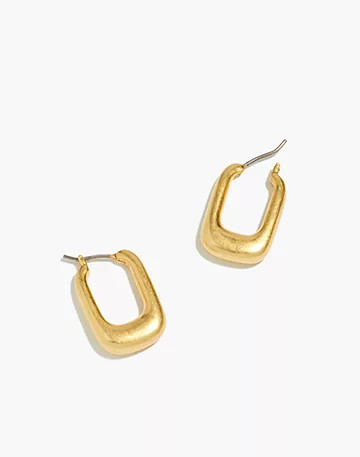 Carabiner Medium Hoop Earrings | Madewell