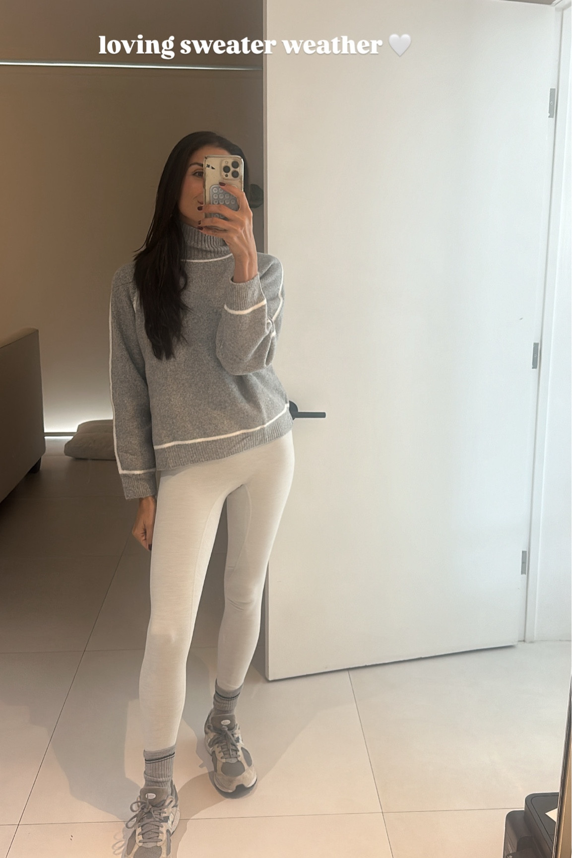 Loving this weather!!! Mango sweater, set active, Alo socks, new balance sneakers

#LTKGiftGuide #LTKStyleTip #LTKHoliday