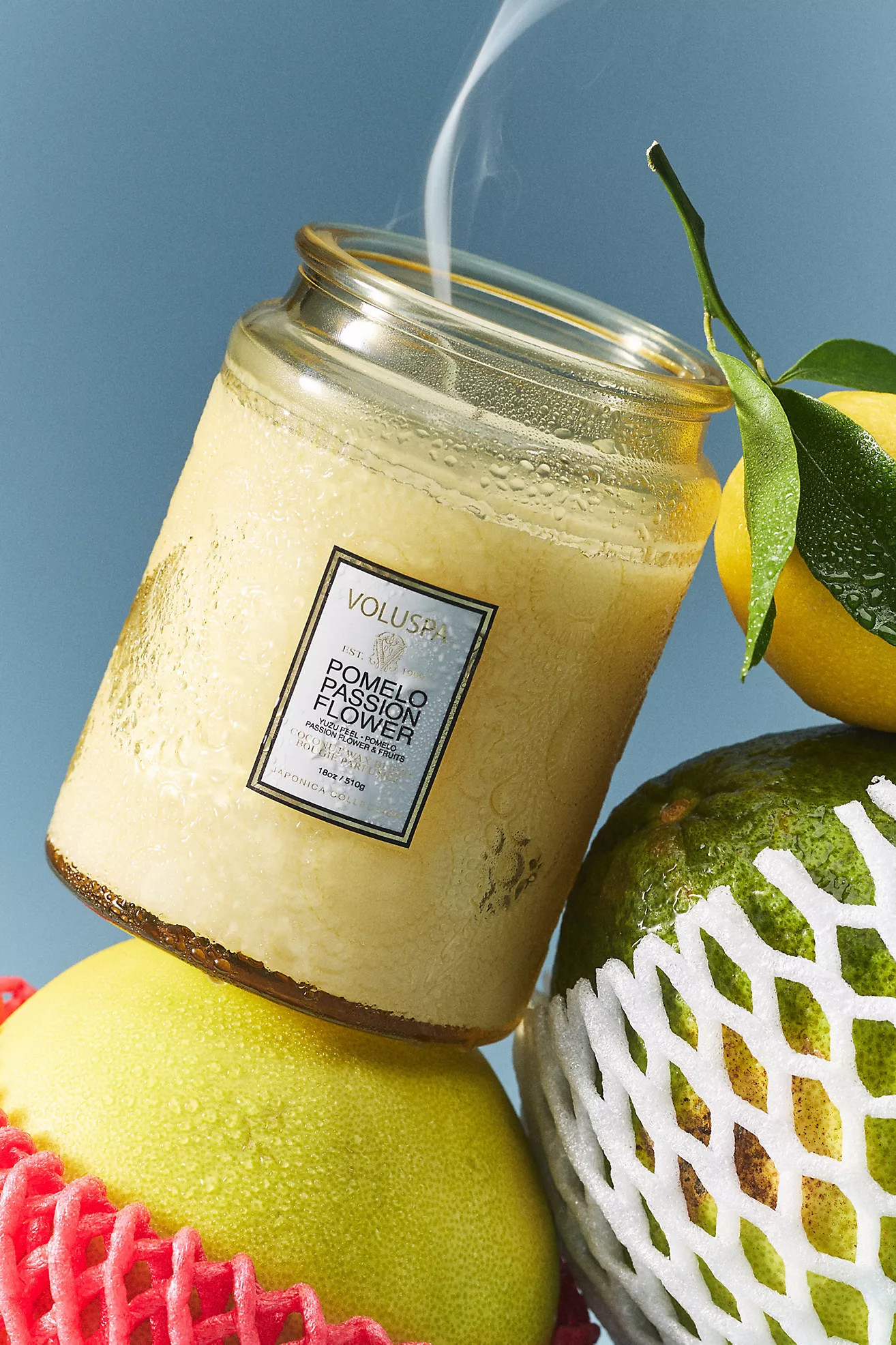 Voluspa Fruity Pomelo Passion Flower Glass Jar Candle | Anthropologie (US)
