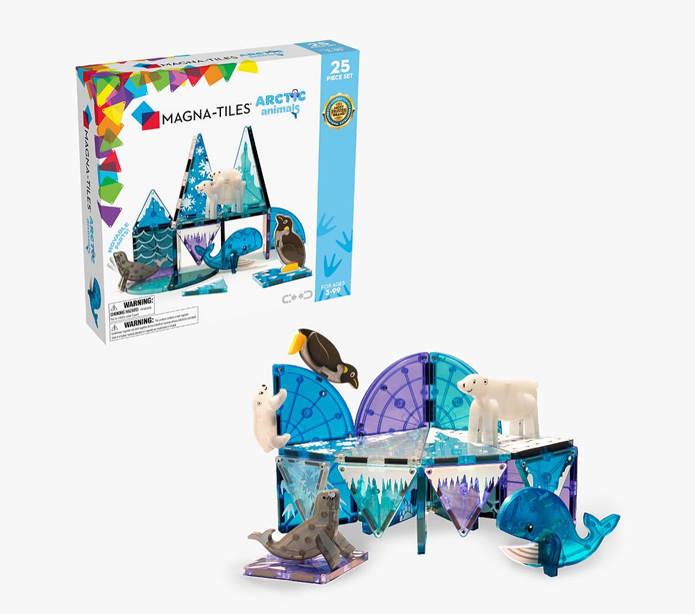 MAGNATILES Arctic Animals 25 Piece Magnetic Construction Set | Pottery Barn Kids
