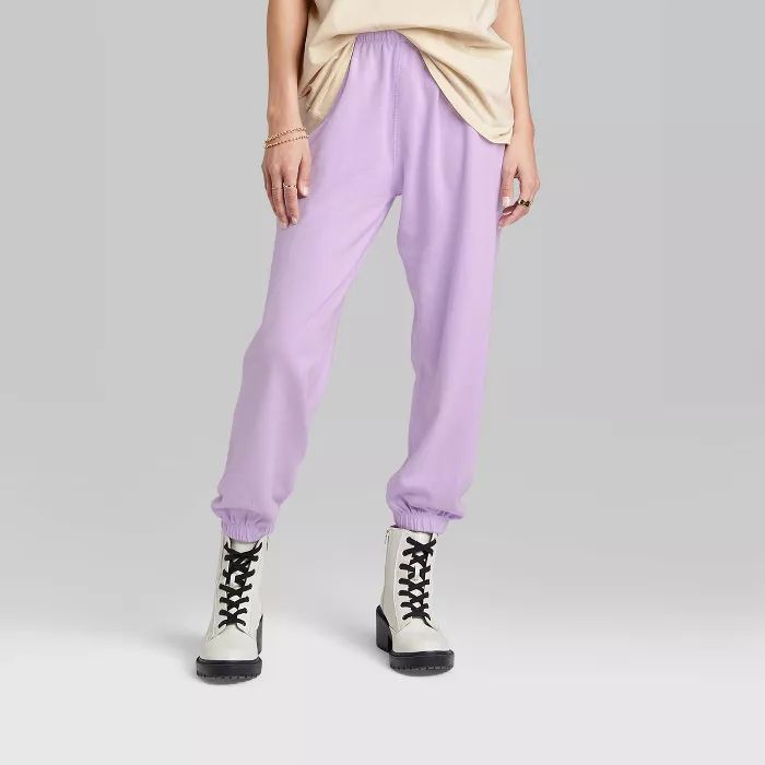 Women's Ascot + Hart Graphic Jogger Pants - Purple | Target