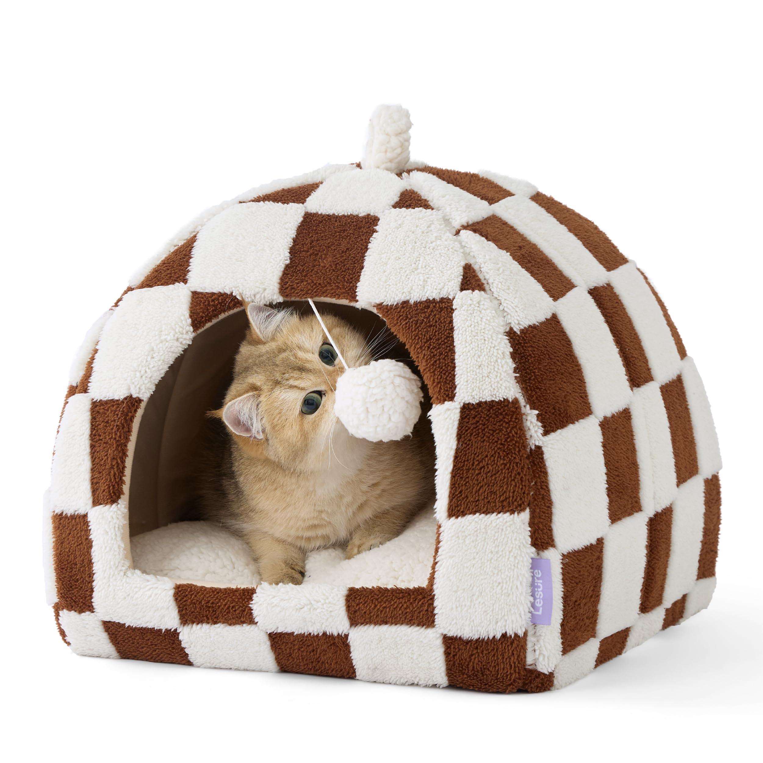 Lesure Cute Cat Beds for Indoor Cats - 2 in 1 Cat Cave Bed for Kittens and Small Pets, House with... | Amazon (US)