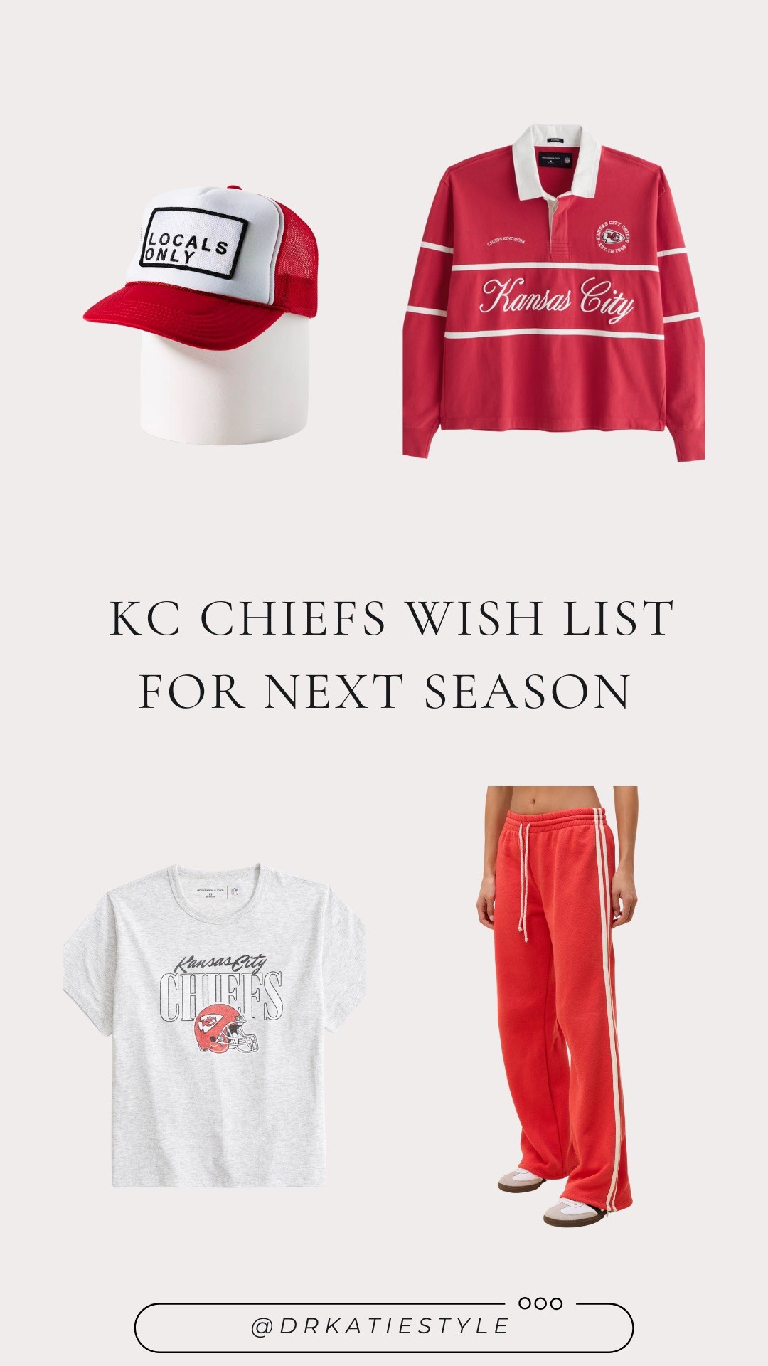 here is a live look at my KC chiefs wishlist for next season! ❤️🏈