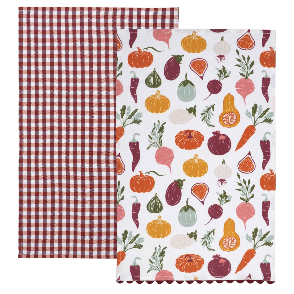 2pk Dishtowels Fall Veggies - Bullseye's Playground™ | Target