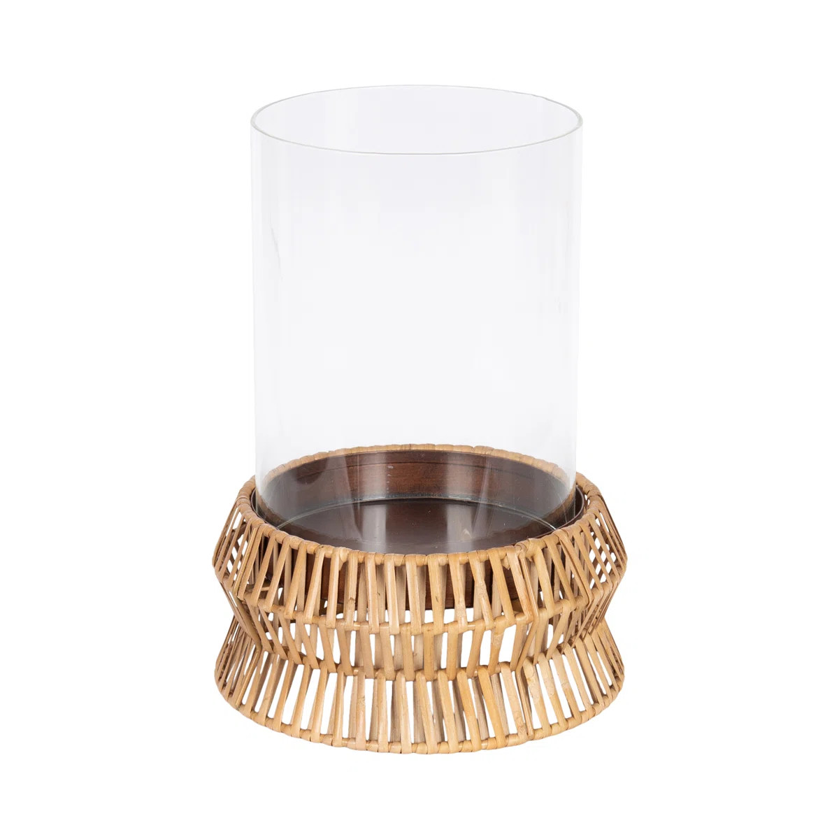 Rashana Woven Rattan Pillar Candle Holder | Wayfair North America
