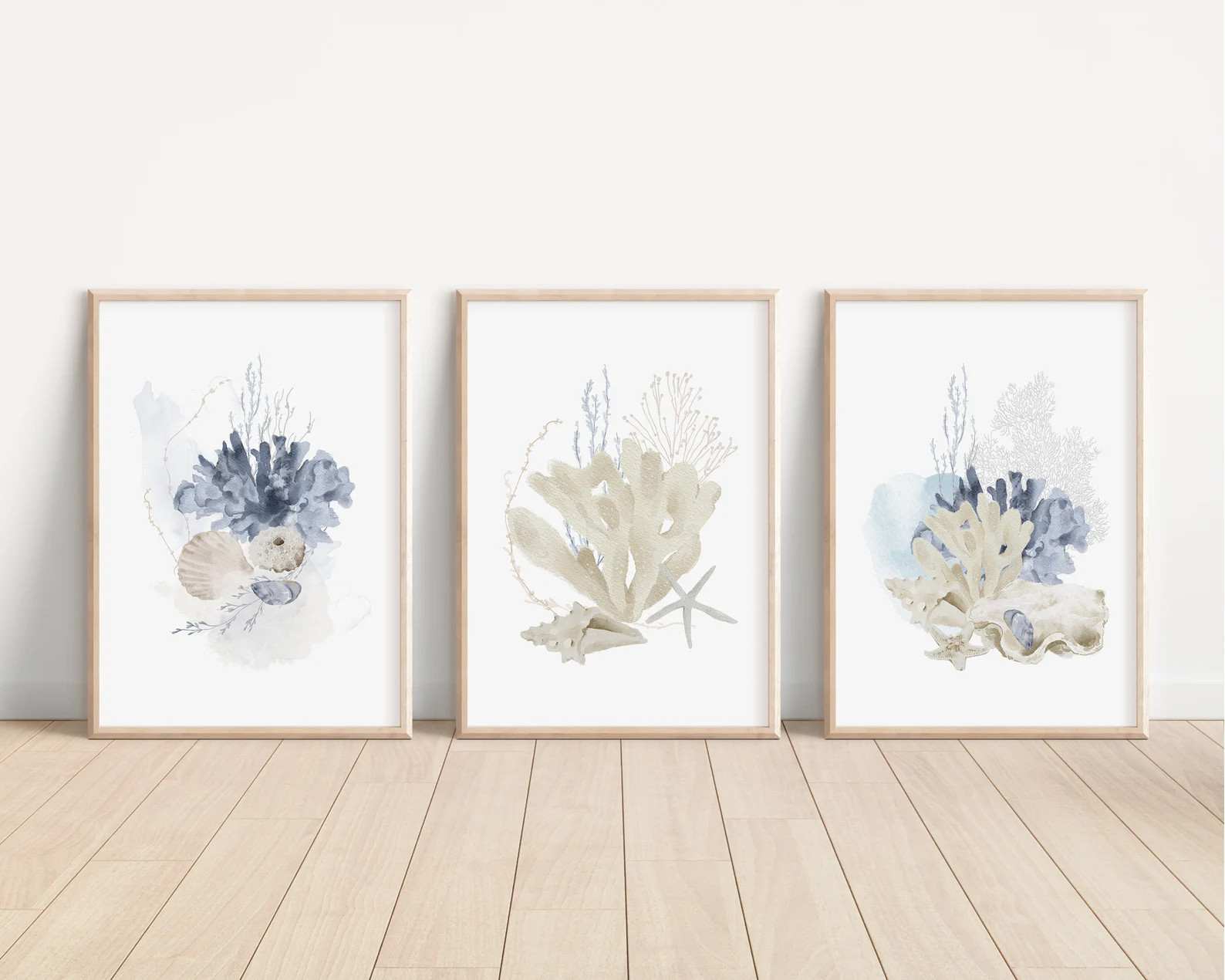 Bathroom Seashells Art, Seashells Decor, Coast Prints, Coastal Wall Art, Coastal Decor, Nautical ... | Etsy (US)