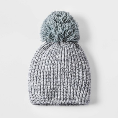 Girls' Pom Beanie - Cat & Jack™ Gray | Target