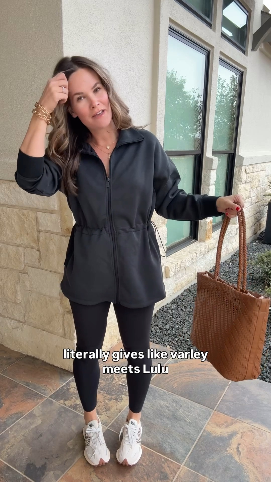 Target set that gives varley meets Lu- so lux very flattering with the cinch waist. 