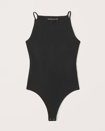 Smoothing Cotton Seamless Fabric Boatneck Bodysuit | Abercrombie & Fitch (US)