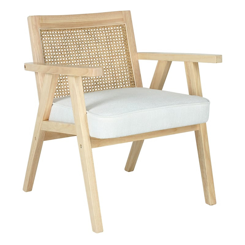Honeybloom Kanon White Oak Accent Chair | At Home