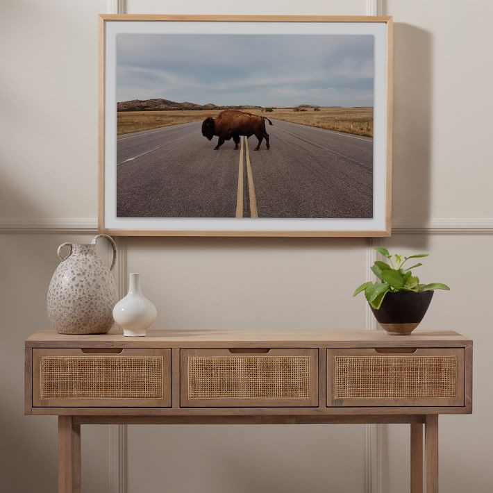 Yvette Woven Console Table (54") | West Elm (US)