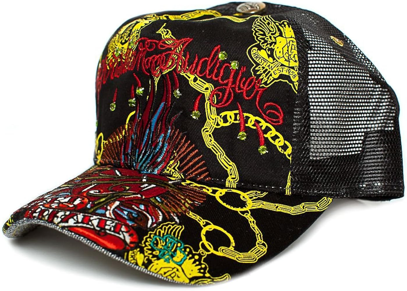Christian Audigier Heartbreaker One-Size Unisex-Adult Truckers Cap Hat Black | Amazon (US)