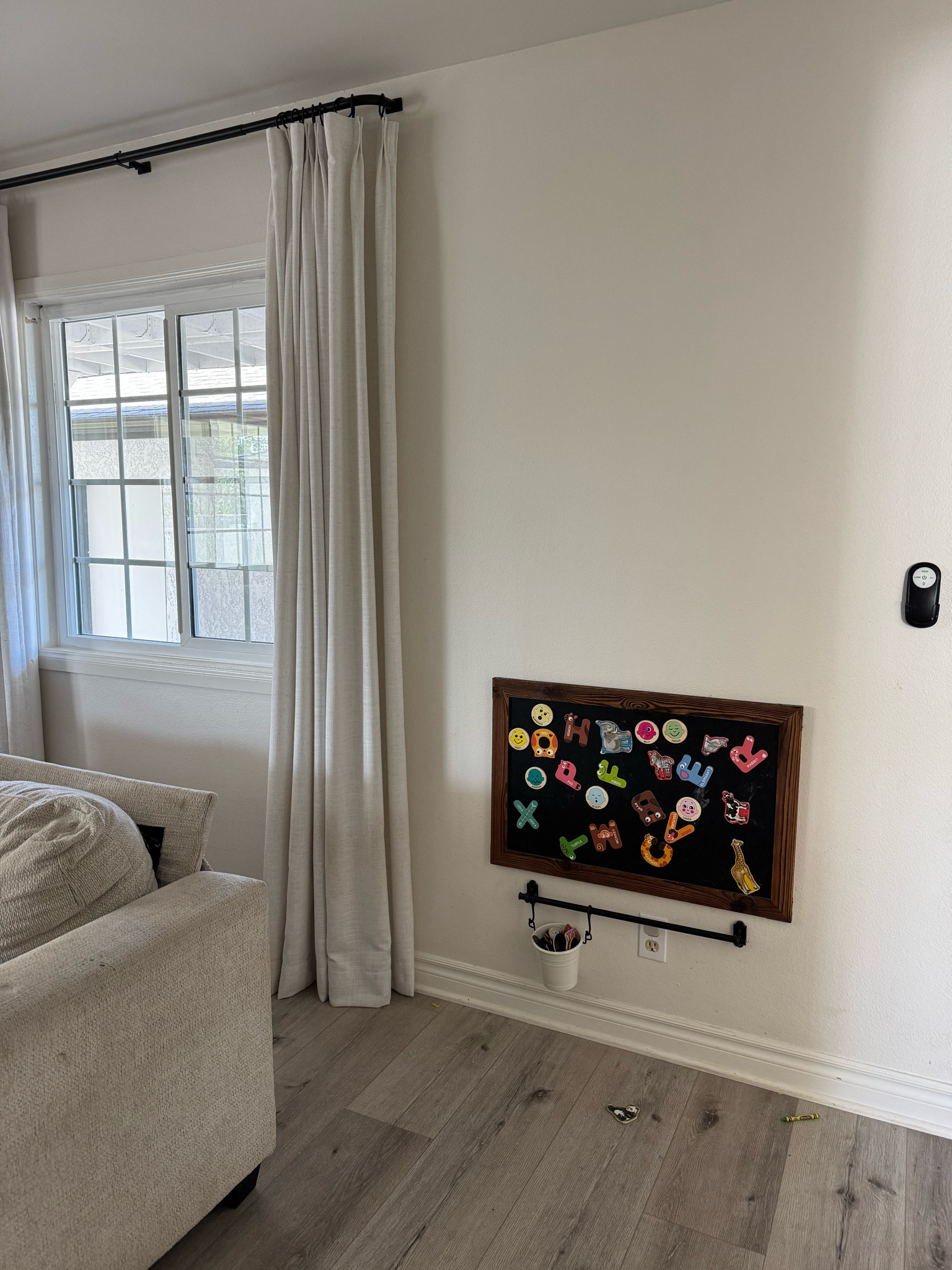 Playroom Kids Corner 🧸 the chalk holder & bar is from IKEA. 

#LTKHome