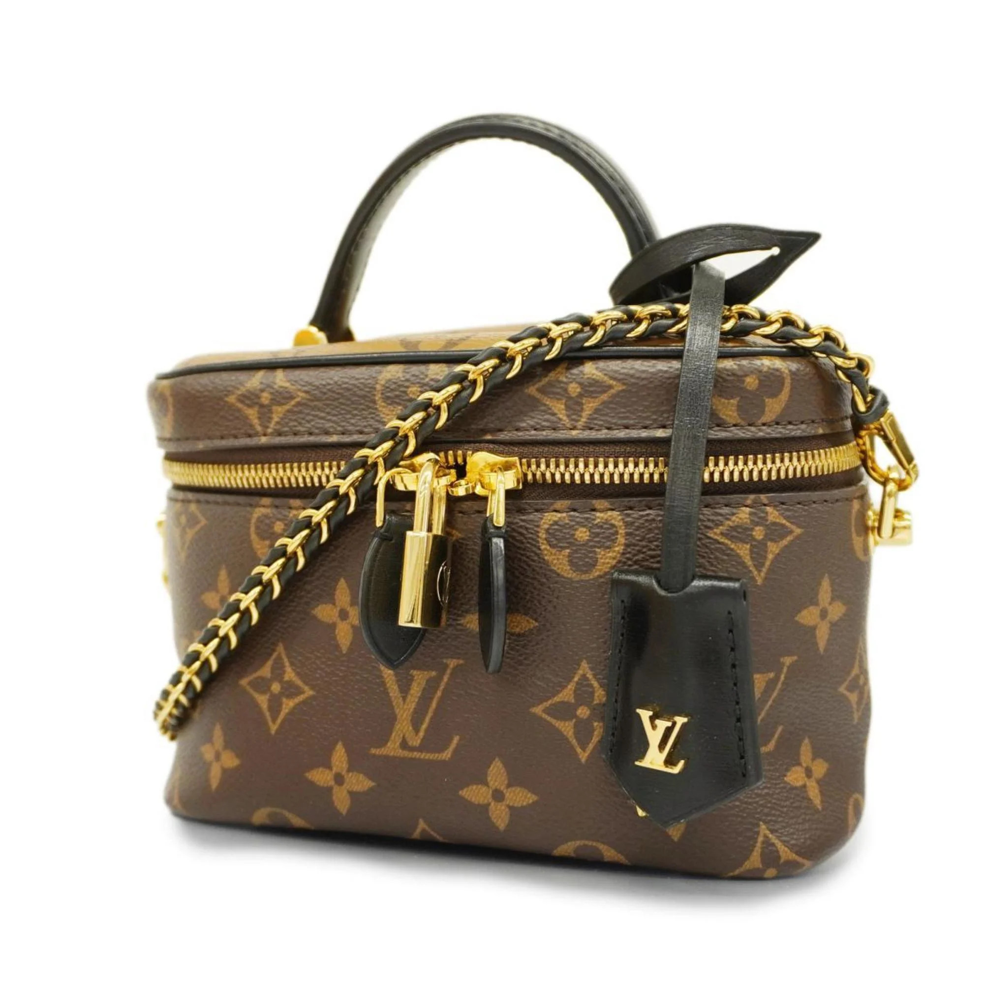 Pre-Owned Louis Vuitton Handbag Monogram Reverse Vanity NV PM M45165 Brown Ladies (Good) | Walmart (US)
