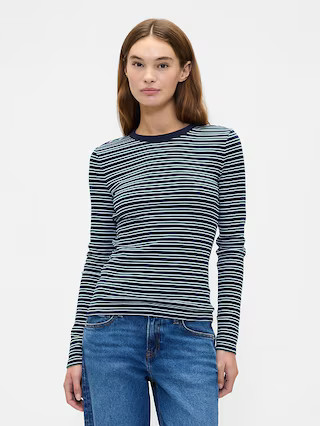 Essential Ribbed Crewneck T-Shirt | Gap Factory