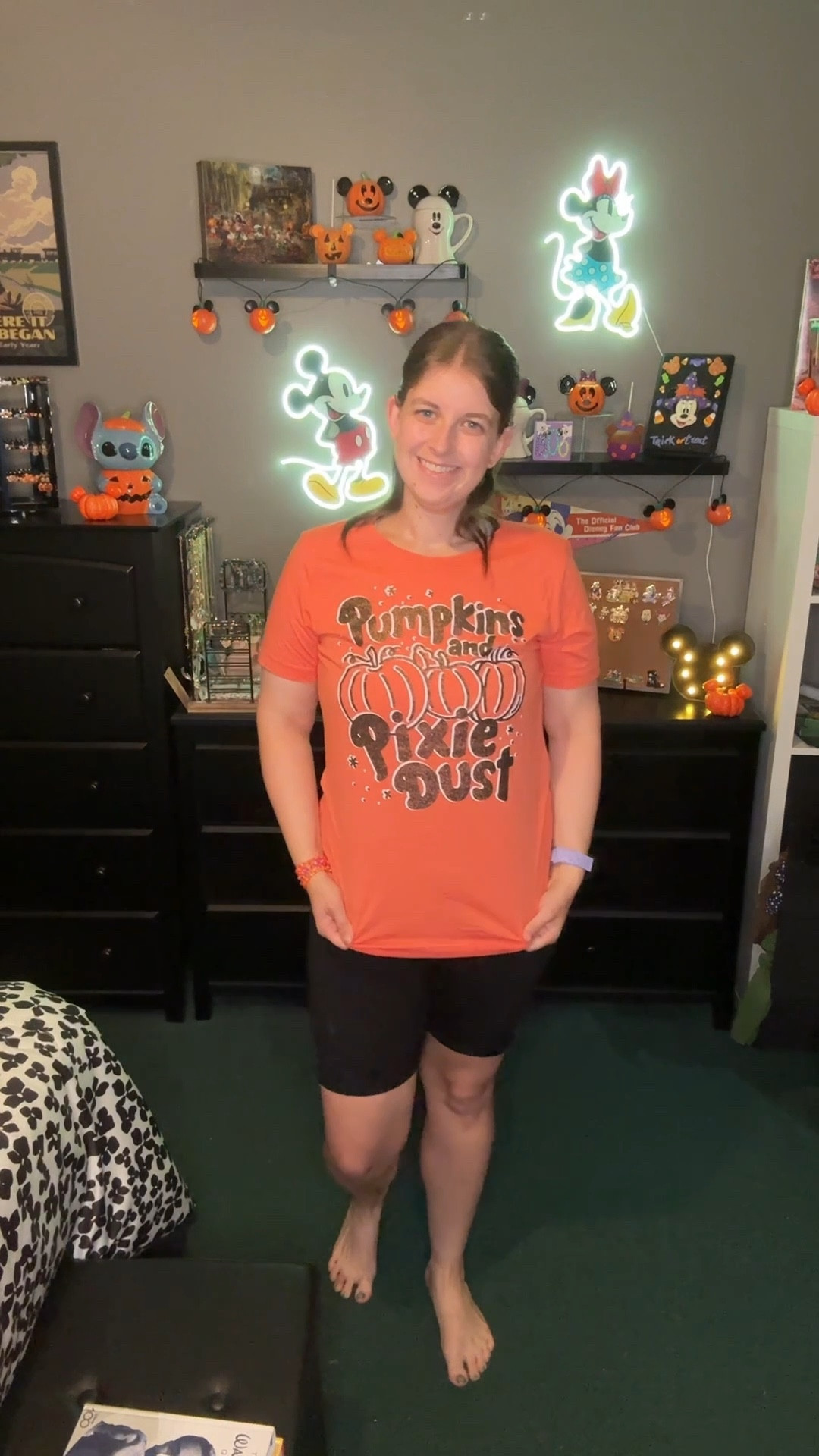 When disney world says it spooky season that means it’s spooky season. Here is today’s Halloween outfit. This shirt was from happiest tees on earth .

#LTKMidsize #LTKSeasonal #LTKStyleTip