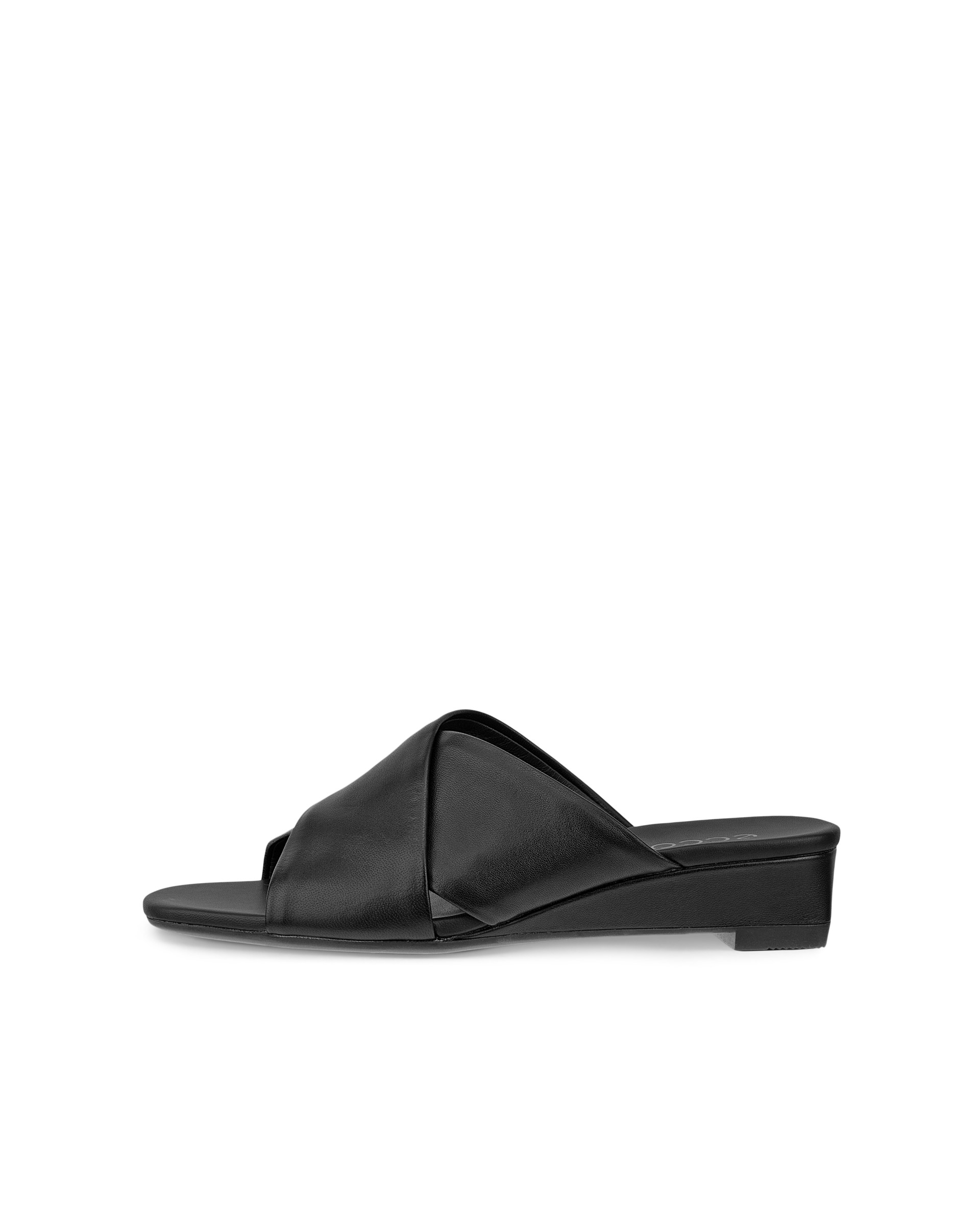 Women's ECCO® Astrid Leather Wedge Slide | Black | ECCO (US)