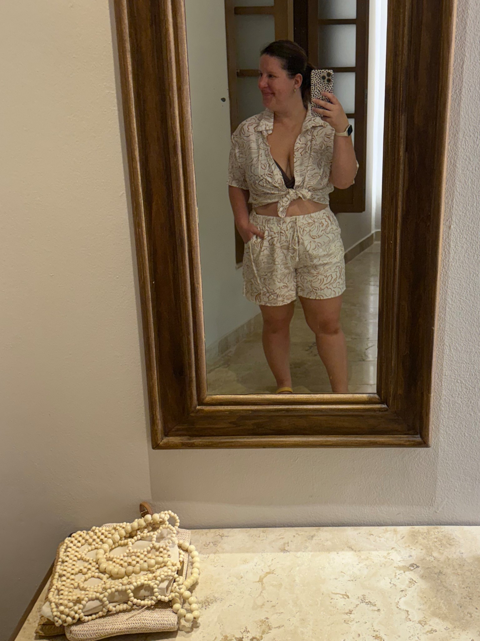 The cutest 2 piece bathing suit / bikini cover up. Could wear it untied or tied like I did! 

#swimsuit #mombathingsuit #coverup #swimwear #bikinicoverup #momoutfit

#LTKPetite #LTKSummerEdit #LTKFindsUnder50