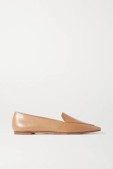 aeyde - Aurora Leather Loafers - Tan | NET-A-PORTER (US)