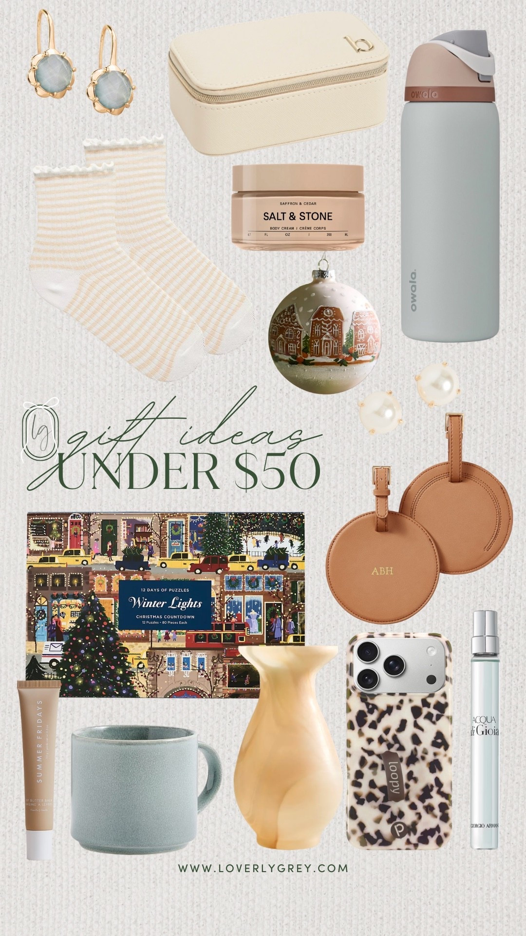 So many great Christmas gift ideas under $50! These would be great stocking stuffers, white elephant gifts, gifts for a friend, etc!

Loverly Grey, Christmas gifts, gift guides, gifts under $50, affordable gifts, white elephant gifts, friend gift ideas, stocking stuffers 

#LTKFindsUnder50 #LTKHoliday #LTKGiftGuide