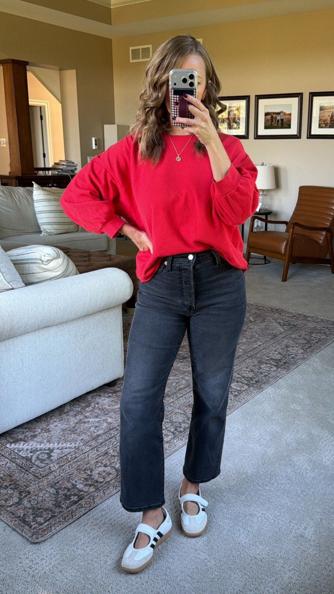 This Target top is soo good and on sale for $15 today!!! I’m in a size small.