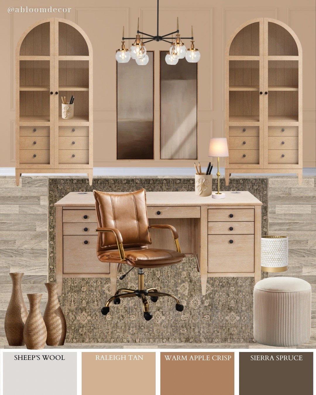 Soft Beige Contemporary Home Office Makeoverr

#LTKHome
