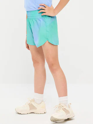 High-Waisted Dolphin-Hem Run Shorts for Girls | Old Navy (US)