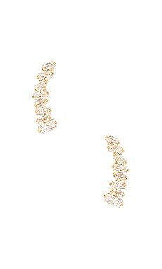 gorjana Amara Ear Climbers in White CZ & Gold from Revolve.com | Revolve Clothing (Global)