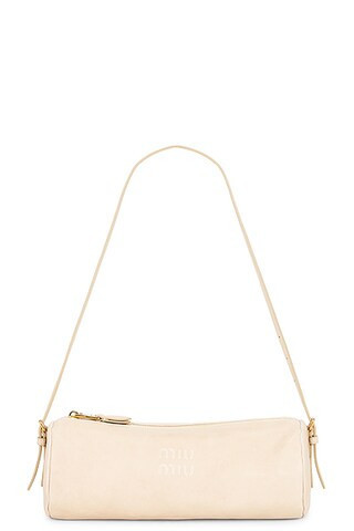 Miu Miu Nappa Aviator Contenitori Bag in Corda - Nude. Size all. | FWRD 