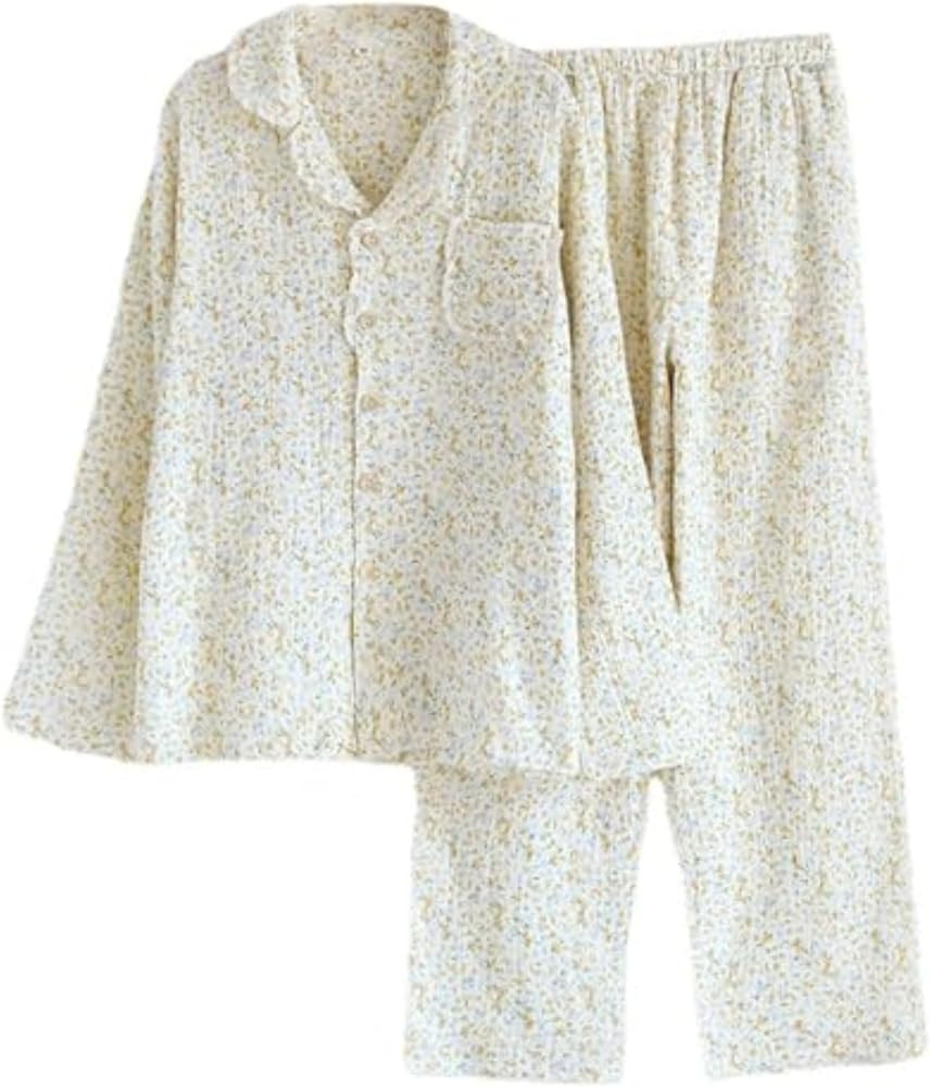 Vhitler Womens Pajamas Set Linen Set | Amazon (US)